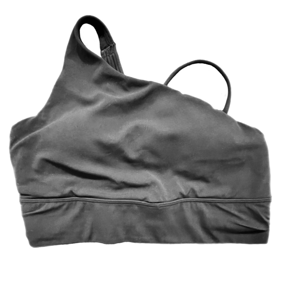 Athleta Black Asymmetrical Sports Bra - S
